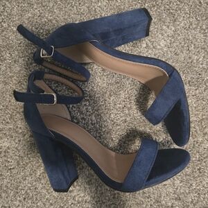 SHEIN Navy Block Heel Sandals
